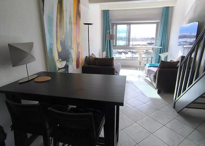 公寓 Cap D'agde Vue Port Et Parking Terrasse La Desirade *