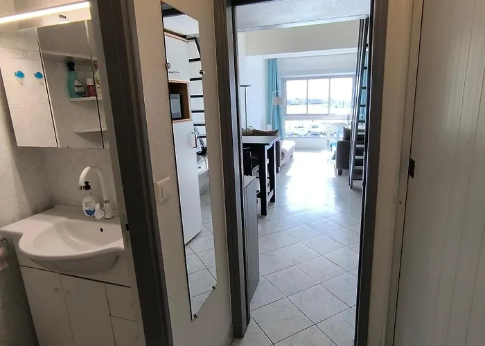 Cap D'agde Vue Port Et Parking Terrasse La Desirade